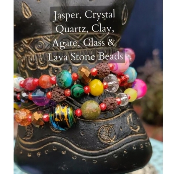 Colorful Handcrafted Beaded Bracelets - Pick One - Picture 5 of 16